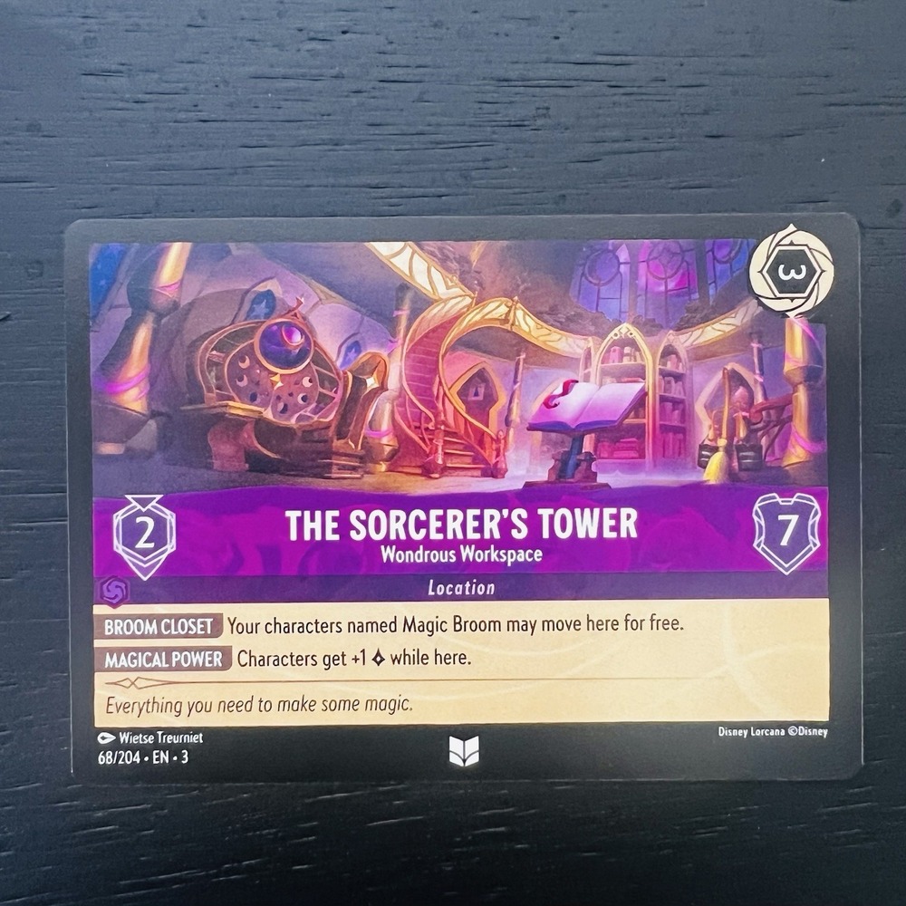 Disney Lorcana Into the Inklands Uncommon Non Foil 68 The Sorcerer's Tower